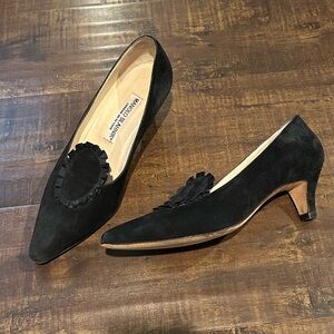 Manolo Blahnik Black Suede Women's Heels